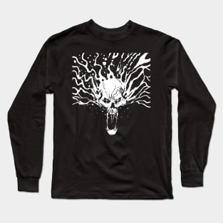 Splatter Skull Long Sleeve T-Shirt